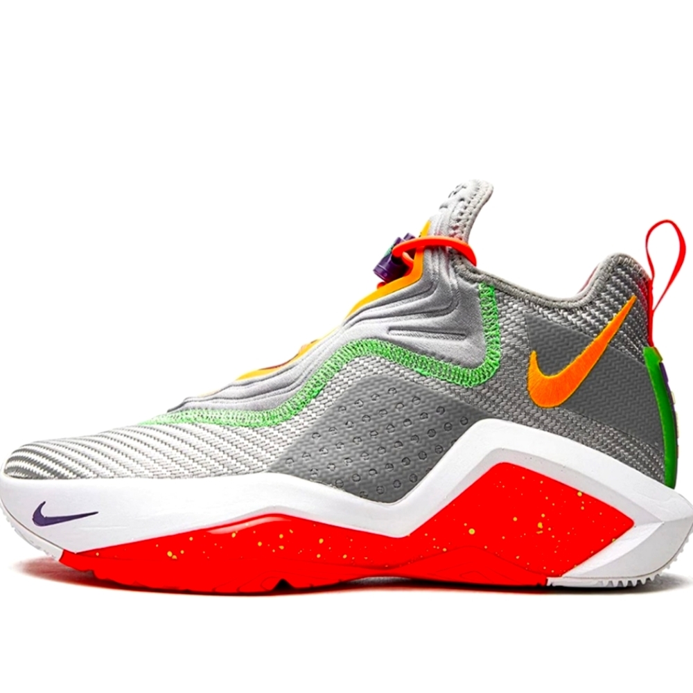 Nike LeBron James Soldier 14 Hare Gray Red Men's Basketball Shoes CK6024 001